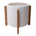 ΓΛΑΣΤΡΑ ΕΣΩΤ.ΧΩΡΟΥ HOFF HM4682.02M FIBER CEMENT ΛΕΥΚΟ-TEAK ΒΑΣΗ Φ40x39Υεκ