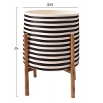 ΓΛΑΣΤΡΑ ΕΣΩΤ.ΧΩΡΟΥ RENTIL HM4683S FIBER CEMENT ΛΕΥΚΟ/ΜΑΥΡΟ--ΒΑΣΗ TEAK Φ23x60Υεκ