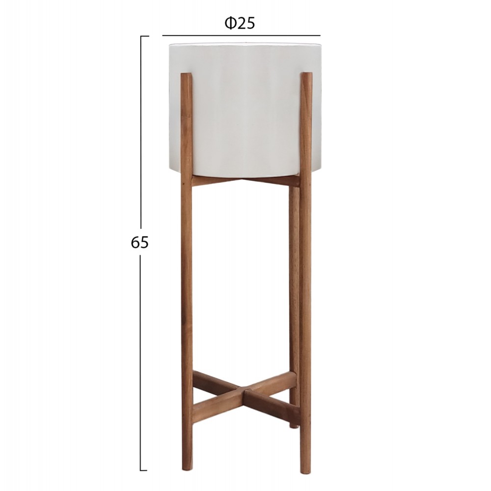ΓΛΑΣΤΡΑ ΕΣΩΤ.ΧΩΡΟΥ RENTIL HM4684.02L FIBER CEMENT ΧΡΩΜΑ ΛΕΥΚΟ--ΒΑΣΗ TEAK Φ27x66Υεκ