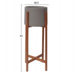 ΓΛΑΣΤΡΑ ΕΣΩΤ.ΧΩΡΟΥ RENTIL HM4684.03L FIBER CEMENT ΧΡΩΜΑ ΓΚΡΙ--ΒΑΣΗ TEAK Φ27x66Υ