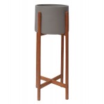 ΓΛΑΣΤΡΑ ΕΣΩΤ.ΧΩΡΟΥ RENTIL HM4684.03L FIBER CEMENT ΧΡΩΜΑ ΓΚΡΙ--ΒΑΣΗ TEAK Φ27x66Υ