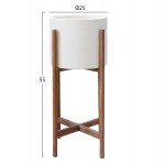 ΓΛΑΣΤΡΑ ΕΣΩΤ.ΧΩΡΟΥ RENTIL HM4684.02S FIBER CEMENT ΧΡΩΜΑ ΛΕΥΚΟ--ΒΑΣΗ TEAK Φ27x56Υ