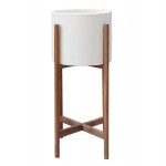 ΓΛΑΣΤΡΑ ΕΣΩΤ.ΧΩΡΟΥ RENTIL HM4684.02S FIBER CEMENT ΧΡΩΜΑ ΛΕΥΚΟ--ΒΑΣΗ TEAK Φ27x56Υ