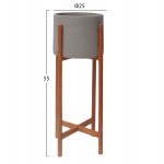 ΓΛΑΣΤΡΑ ΕΣΩΤ.ΧΩΡΟΥ RENTIL HM4684.03S FIBER CEMENT ΧΡΩΜΑ ΓΚΡΙ--ΒΑΣΗ TEAK Φ27x56Υ