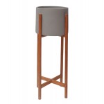 ΓΛΑΣΤΡΑ ΕΣΩΤ.ΧΩΡΟΥ RENTIL HM4684.03S FIBER CEMENT ΧΡΩΜΑ ΓΚΡΙ--ΒΑΣΗ TEAK Φ27x56Υ