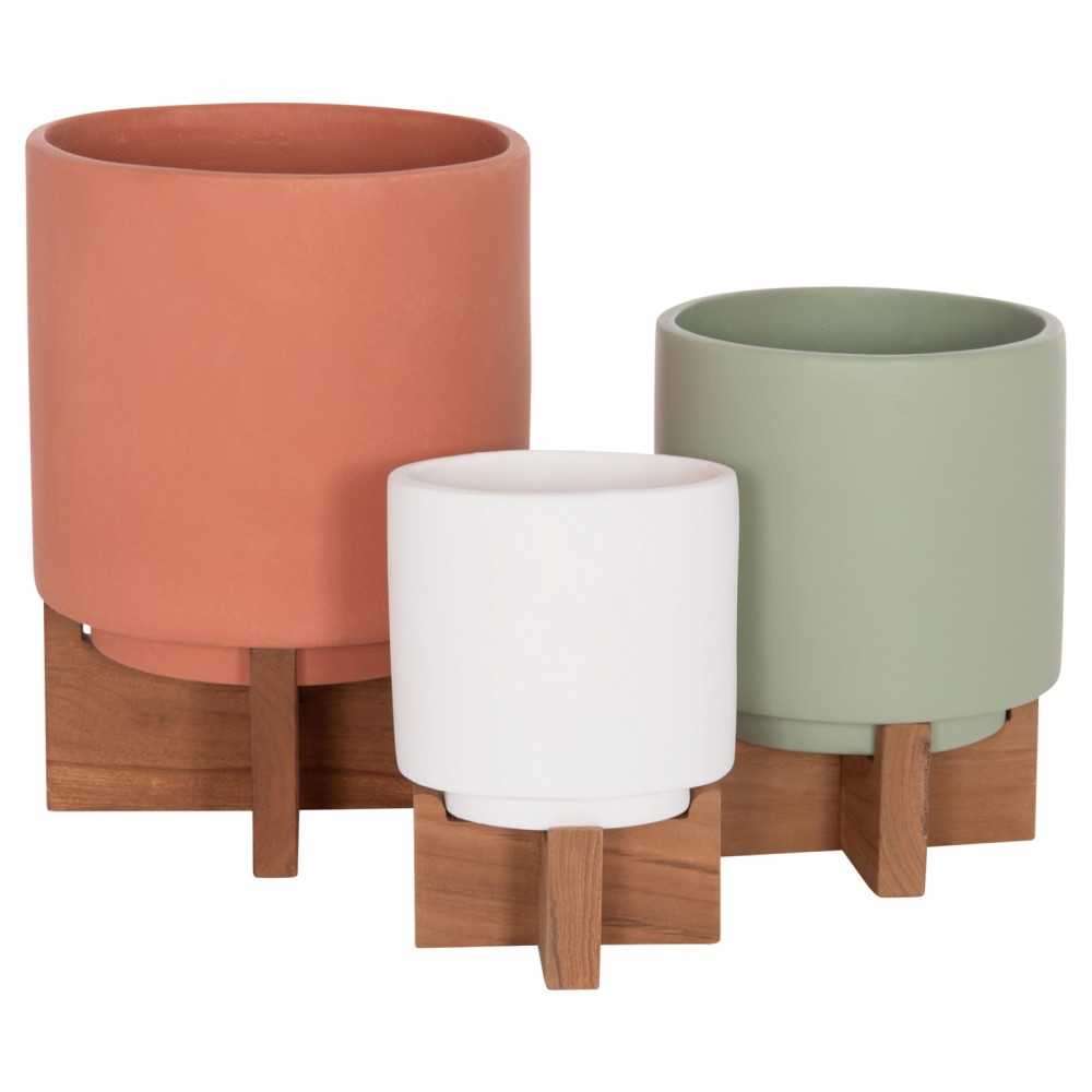 ΣΕΤ 3 ΓΛΑΣΤΡΕΣ ΜΕ TEAK ΒΑΣΕΙΣ TANTI HM4685 FIBER CEMENT ΣΕ 3 ΧΡΩΜΑΤΑ