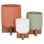 ΣΕΤ 3 ΓΛΑΣΤΡΕΣ ΜΕ TEAK ΒΑΣΕΙΣ TANTI HM4685 FIBER CEMENT ΣΕ 3 ΧΡΩΜΑΤΑ