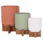 ΣΕΤ 3 ΓΛΑΣΤΡΕΣ ΜΕ TEAK ΒΑΣΕΙΣ TANTI HM4685 FIBER CEMENT ΣΕ 3 ΧΡΩΜΑΤΑ