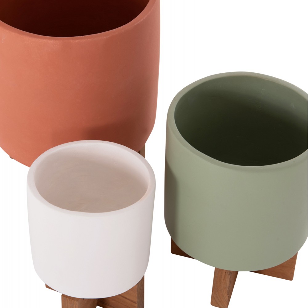 ΣΕΤ 3 ΓΛΑΣΤΡΕΣ ΜΕ TEAK ΒΑΣΕΙΣ TANTI HM4685 FIBER CEMENT ΣΕ 3 ΧΡΩΜΑΤΑ