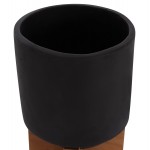 ΣΕΤ 3 ΓΛΑΣΤΡΕΣ ΜΕ TEAK ΒΑΣΕΙΣ TANTI HM4685.01 FIBER CEMENT ΣΕ ΜΑΥΡΟ ΧΡΩΜΑ