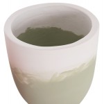 ΓΛΑΣΤΡΕΣ ΣΕΤ 2ΤΜΧ SEON HM4686.09 TERRACOTTA ΣΕ ΛΕΥΚΟ & ΠΡΑΣΙΝΟ--TEAK ΒΑΣΗ