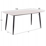 ΤΡΑΠΕΖΙ RAVEN HM18150.01 ΚΕΡΑΜΙΚΟ TOP ΜΕ ΟΨΗ ΛΕΥΚΟ ΜΑΡΜΑΡΟ 160x80x74Υεκ.