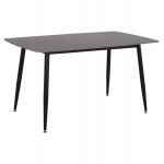 ΤΡΑΠΕΖΙ RAVEN HM18149.02 ΚΕΡΑΜΙΚΟ TOP ΜΕ ΟΨΗ ΜΑΥΡΟ ΜΑΡΜΑΡΟ 140x80x74Υεκ.