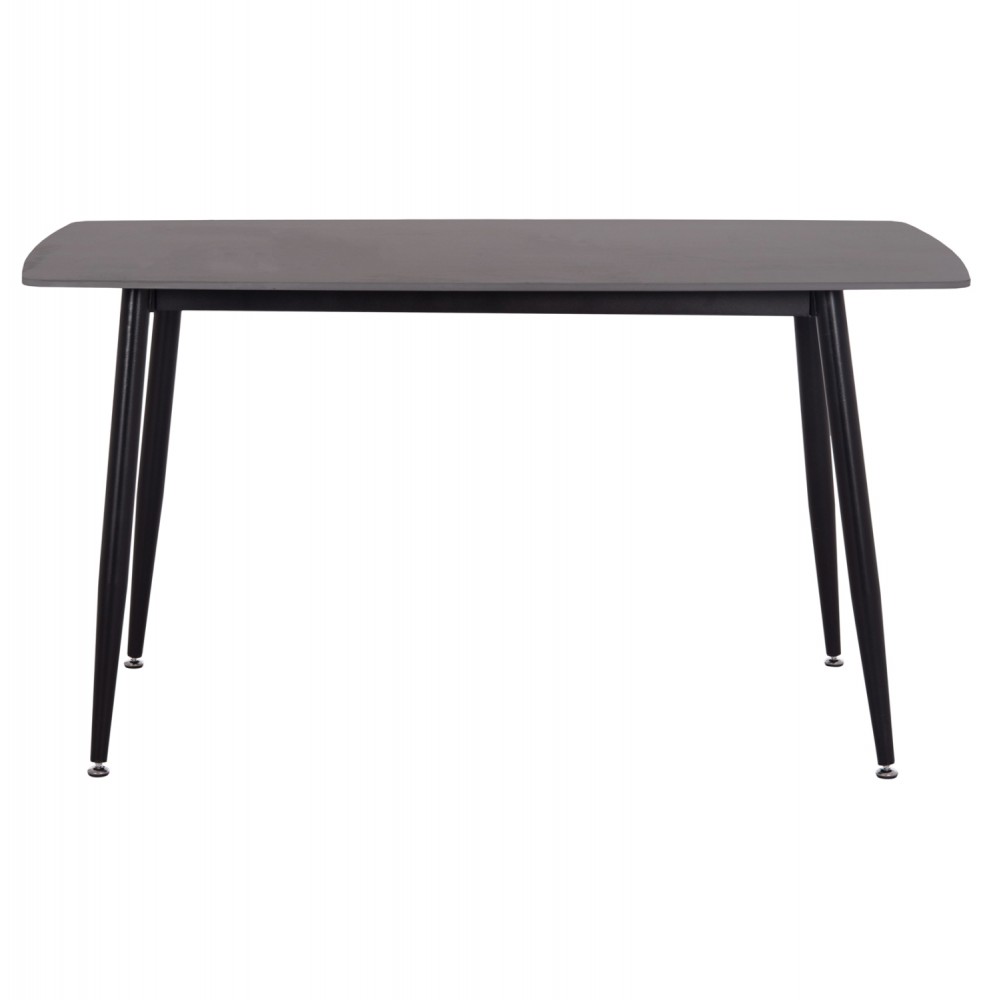 ΤΡΑΠΕΖΙ RAVEN HM18149.02 ΚΕΡΑΜΙΚΟ TOP ΜΕ ΟΨΗ ΜΑΥΡΟ ΜΑΡΜΑΡΟ 140x80x74Υεκ.