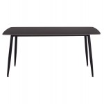 ΤΡΑΠΕΖΙ RAVEN HM18150.02 ΚΕΡΑΜΙΚΟ TOP ΜΕ ΟΨΗ ΜΑΥΡΟ ΜΑΡΜΑΡΟ 160x80x74Υεκ.