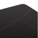 ΤΡΑΠΕΖΙ RAVEN HM18150.02 ΚΕΡΑΜΙΚΟ TOP ΜΕ ΟΨΗ ΜΑΥΡΟ ΜΑΡΜΑΡΟ 160x80x74Υεκ.