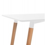 ΤΡΑΠΕΖΙ MINIMAL HM008.01 ΛΕΥΚΟ MDF, ΞΥΛΙΝΑ ΠΟΔΙΑ ΟΞΙΑ, 120Χ80X73Υ ΕΚ.