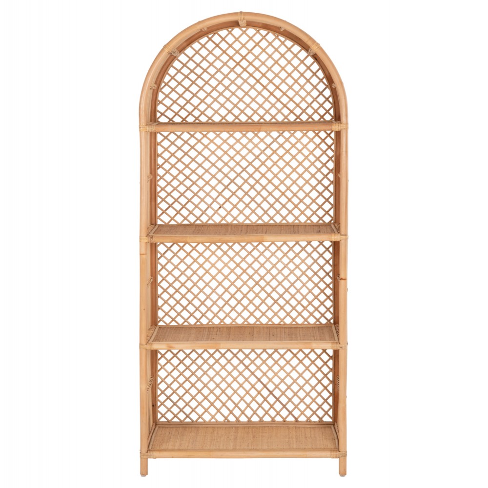 ΒΙΒΛΙΟΘΗΚΗ HM9552 ΑΠΟ ΦΥΣΙΚΟ RATTAN ΣΕ ΦΥΣΙΚΟ ΧΡΩΜΑ 80x40x182Υεκ.