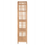 ΒΙΒΛΙΟΘΗΚΗ HM9552 ΑΠΟ ΦΥΣΙΚΟ RATTAN ΣΕ ΦΥΣΙΚΟ ΧΡΩΜΑ 80x40x182Υεκ.