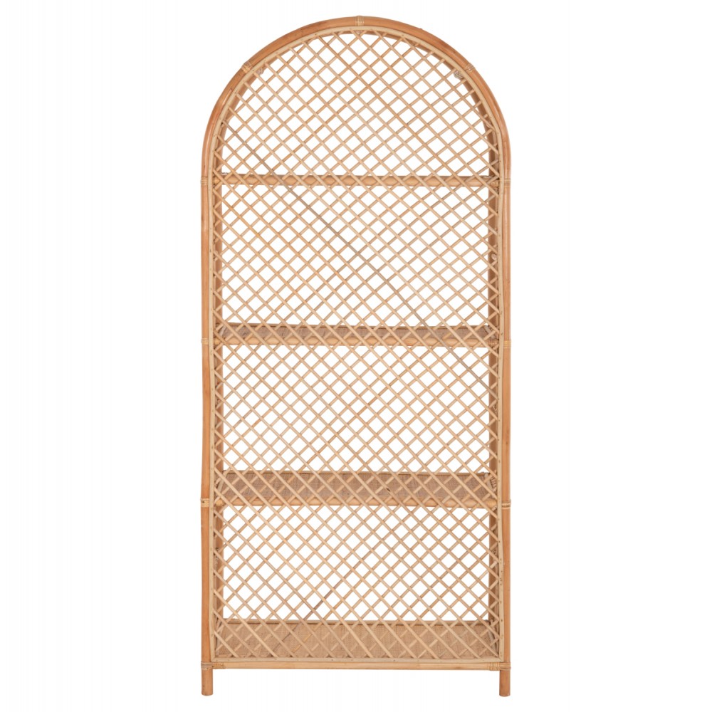 ΒΙΒΛΙΟΘΗΚΗ HM9552 ΑΠΟ ΦΥΣΙΚΟ RATTAN ΣΕ ΦΥΣΙΚΟ ΧΡΩΜΑ 80x40x182Υεκ.
