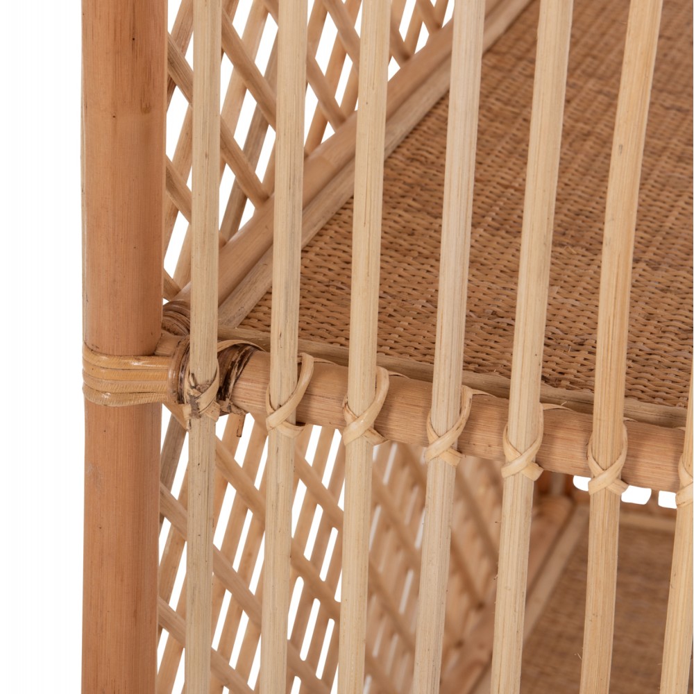 ΒΙΒΛΙΟΘΗΚΗ HM9552 ΑΠΟ ΦΥΣΙΚΟ RATTAN ΣΕ ΦΥΣΙΚΟ ΧΡΩΜΑ 80x40x182Υεκ.
