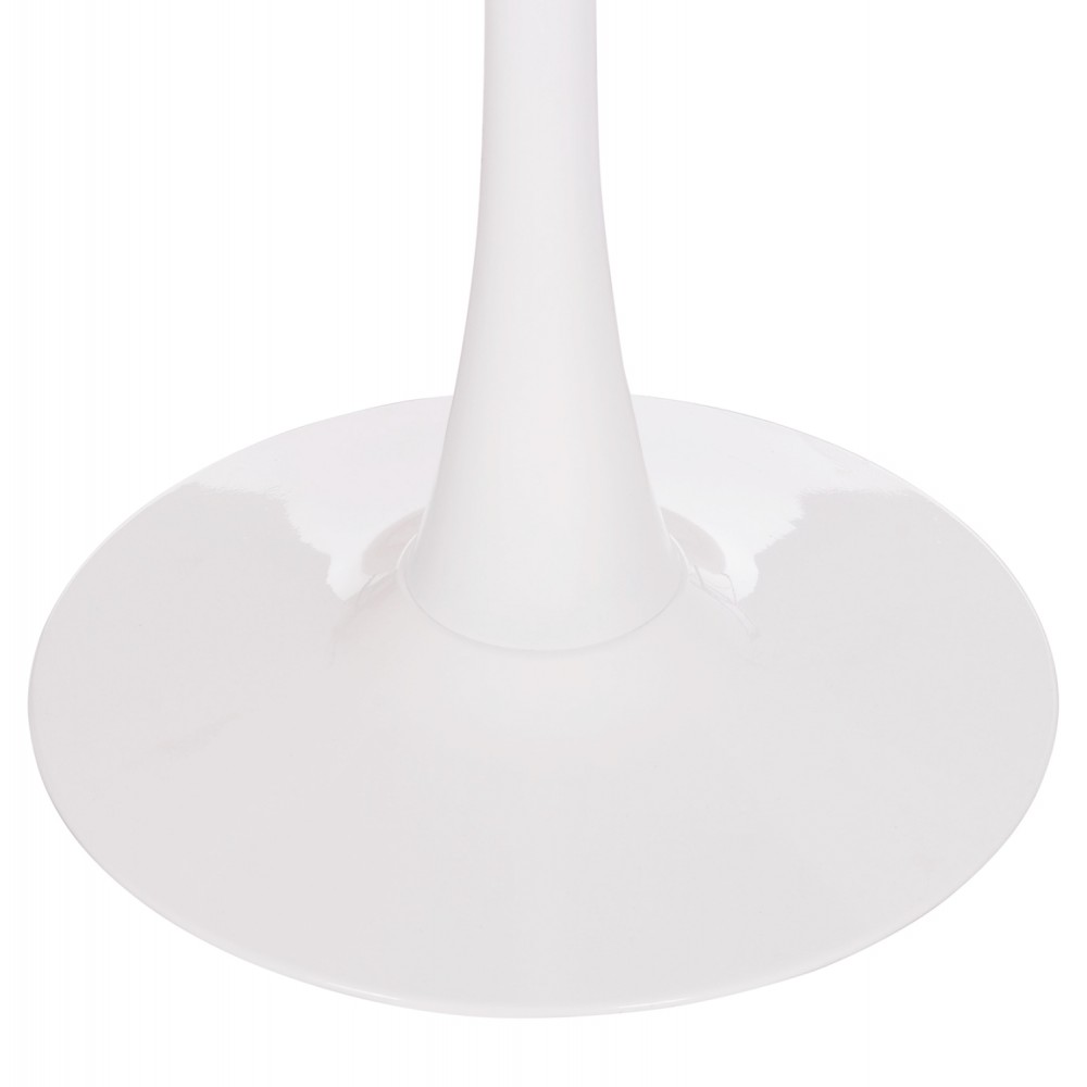 ΤΡΑΠΕΖΙ ΣΤΡΟΓΓΥΛΟ BROLIN HM18141.01 MDF TOP-ΒΑΣΗ ΜΕΤΑΛΛΙΚΗ--ΛΕΥΚΟ Φ90x73Υεκ