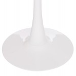ΤΡΑΠΕΖΙ ΣΤΡΟΓΓΥΛΟ BROLIN HM18141.01 MDF TOP-ΒΑΣΗ ΜΕΤΑΛΛΙΚΗ--ΛΕΥΚΟ Φ90x73Υεκ