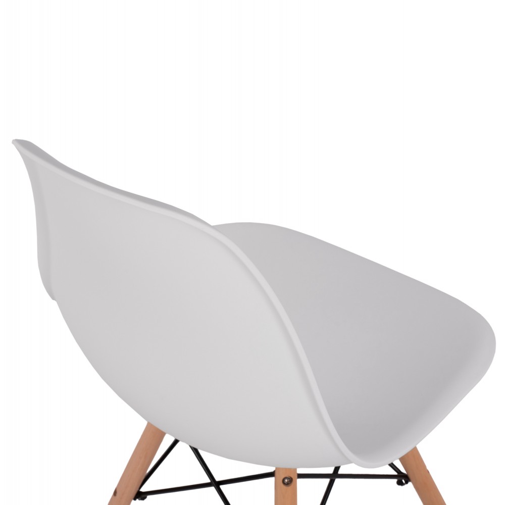 ΚΑΡΕΚΛΑ ΤΡΑΠΕΖΑΡΙΑΣ 2ΤΜΧ TWIST HM8460.21 ΛΕΥΚΟ PP--ΞΥΛΟ ΟΞΙΑΣ 46x50x82Υεκ.