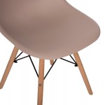 ΚΑΡΕΚΛΑ ΤΡΑΠΕΖΑΡΙΑΣ 2ΤΜΧ TWIST HM8460.55 ΚΑΠΟΥΤΣΙΝΟ PP--ΞΥΛΟ ΟΞΙΑΣ 46x50x82Υεκ.