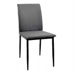 ΚΑΡΕΚΛΑ ΤΡΑΠΕΖΑΡΙΑΣ PERKY HM18347.01 ΓΚΡΙ ΥΦΑΣΜΑ-ΜΕΤΑΛ. ΠΟΔΙΑ ΜΑΥΡΑ 42x58x89,5Υεκ