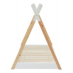 ΚΡΕΒΑΤΙ ΠΑΙΔΙΚΟ MUNK HM699.03 τ.MONTESSORI ΞΥΛΟ ΠΕΥΚΟΥ ΦΥΣΙΚΟ-ΛΕΥΚΟ- 190x90εκ