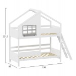 ΠΑΙΔΙΚH ΚΟΥΚΕΤΑ ΣΠΙΤΑΚΙ τ.MONTESSORI COMBO HM707.03 τ.MONTESSORI ΞΥΛΟ ΠΕΥΚΟΥ ΛΕΥΚΟ-90x200εκ