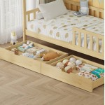 ΚΡΕΒΑΤΙ ΠΑΙΔΙΚΟ ΜΕ ΣΥΡΤΑΡΙΑ PHYLLIS HM724.01 τ.MONTESSORI ΦΥΣΙΚΟ 196x97x161Υεκ.