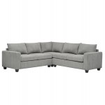 ΓΩΝΙΑΚΟΣ ΚΑΝΑΠΕΣ CALDER HM3286.01 ΓΚΡΙ ΥΦΑΣΜΑ 254x254x90(κάθισμα)x91Υεκ.