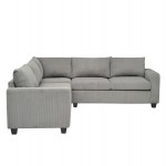 ΓΩΝΙΑΚΟΣ ΚΑΝΑΠΕΣ CALDER HM3286.01 ΓΚΡΙ ΥΦΑΣΜΑ 254x254x90(κάθισμα)x91Υεκ.