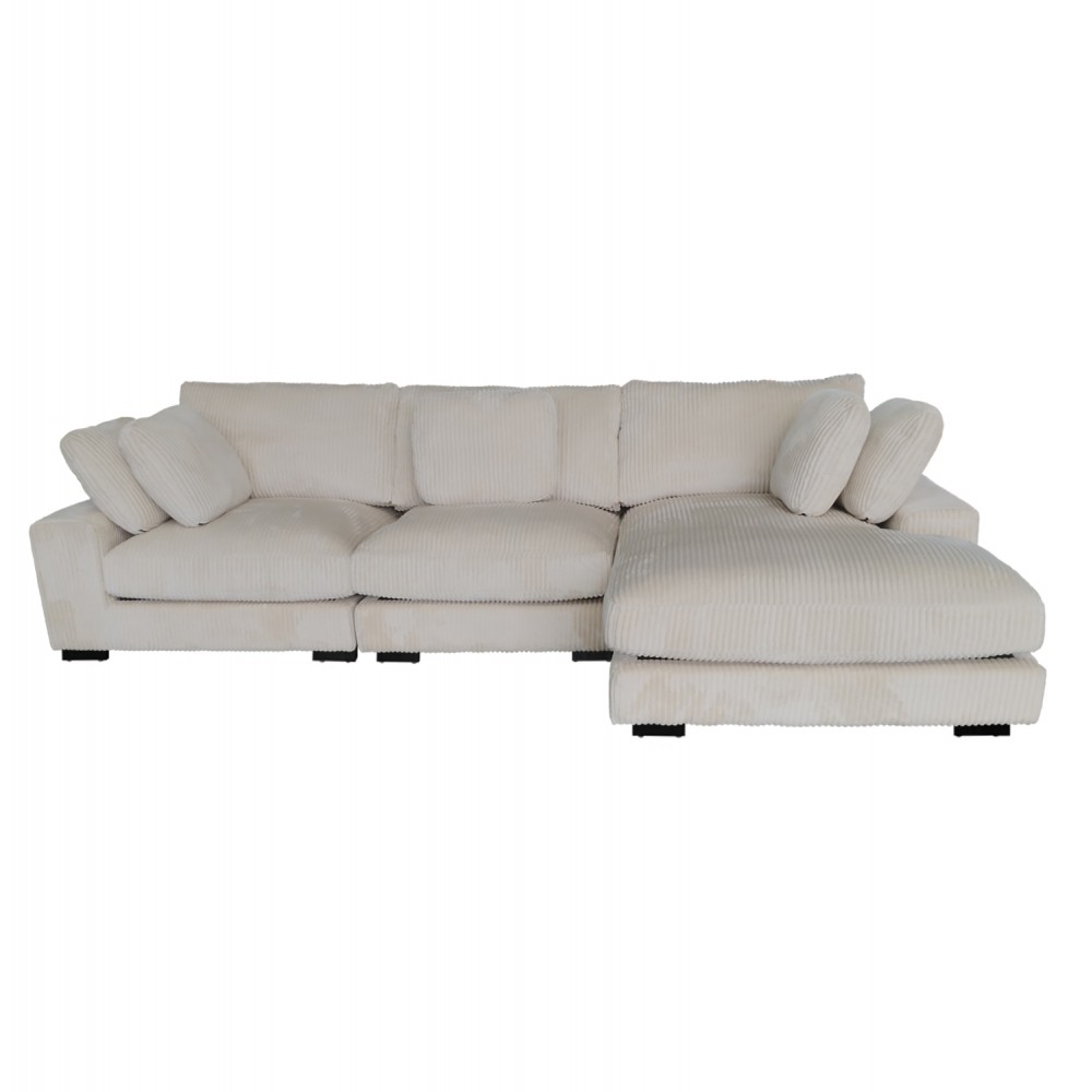 ΚΑΝΑΠΕΣ ΔΕΞΙΑ ΓΩΝΙΑ CRANFIELD HM3287.02R ΜΠΕΖ ΡΙΓΕ ΥΦΑΣΜΑ 315x167(γωνία)x67Υεκ.