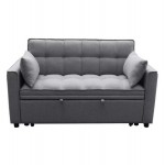 ΚΑΝΑΠΕΣ ΚΡΕΒΑΤΙ 2-ΘΕΣΙΟΣ BORG HM3289.01 ΓΚΡΙ ΥΦΑΣΜΑ 140x100x80Υεκ