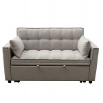 ΚΑΝΑΠΕΣ ΚΡΕΒΑΤΙ 2-ΘΕΣΙΟΣ BORG HM3289.03 ΜΠΕΖ ΥΦΑΣΜΑ 140x100x80Υεκ