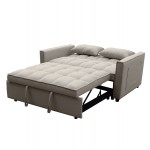 ΚΑΝΑΠΕΣ ΚΡΕΒΑΤΙ 2-ΘΕΣΙΟΣ BORG HM3289.03 ΜΠΕΖ ΥΦΑΣΜΑ 140x100x80Υεκ