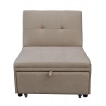 ΠΟΛΥΘΡΟΝΑ-ΚΡΕΒΑΤΙ LIBRE HM3295.03 ΜΠΕΖ ΥΦΑΣΜΑ 75x106x87Υεκ.