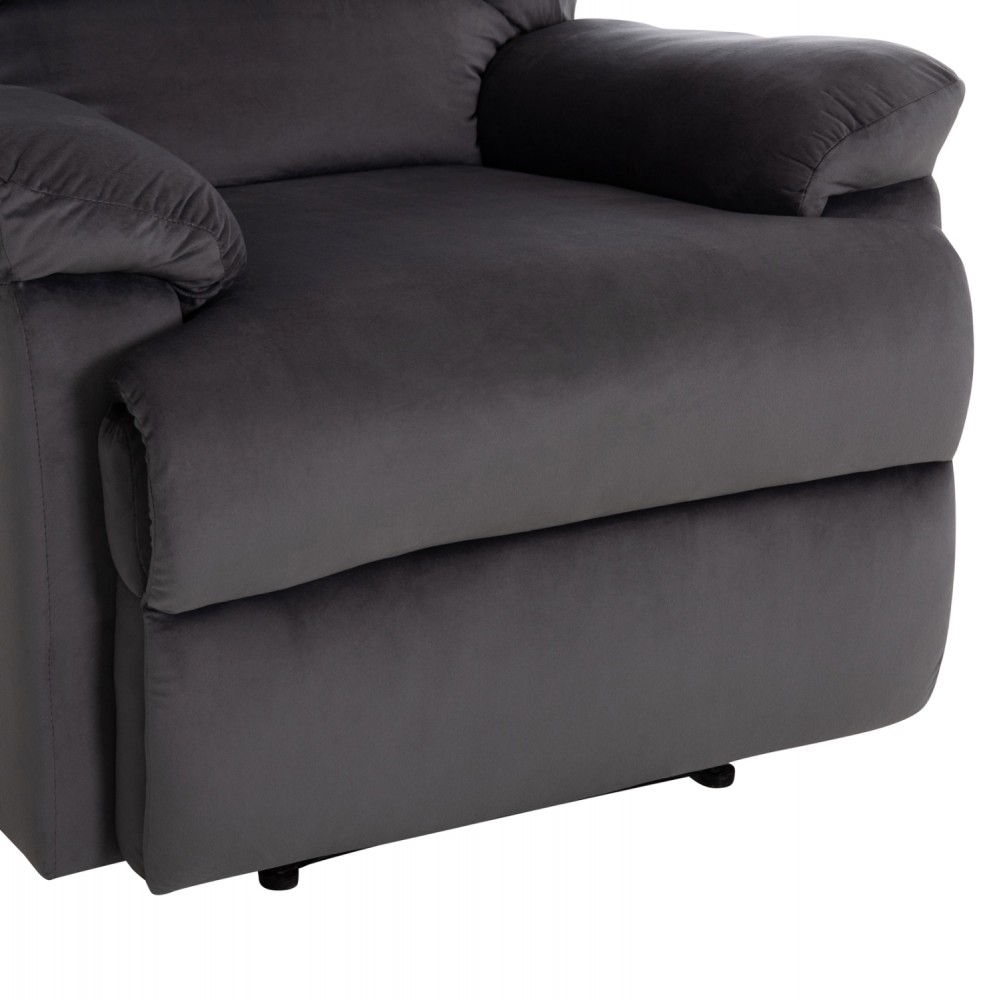 ΠΟΛΥΘΡΟΝΑ RELAX BRAYLEN HM3298.01 ΓΚΡΙ ΒΕΛΟΥΔΟ 85x90x95Υεκ.