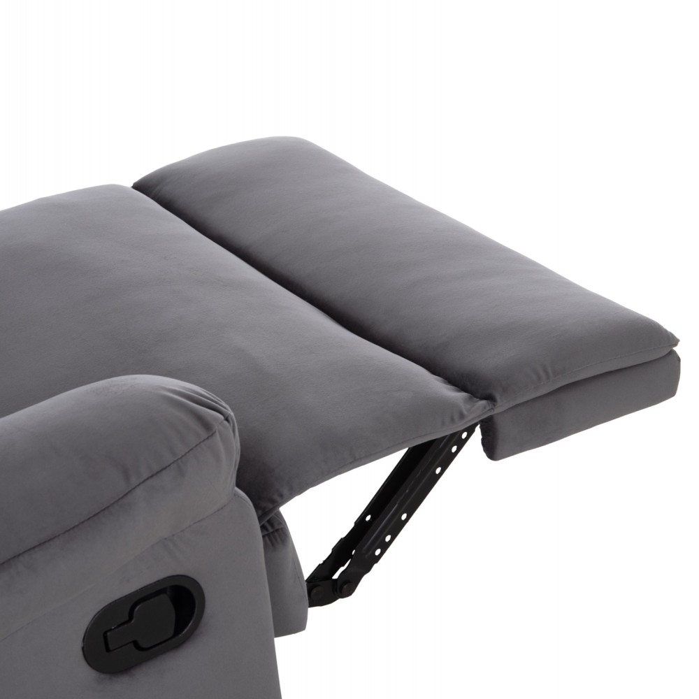 ΠΟΛΥΘΡΟΝΑ RELAX BRAYLEN HM3298.01 ΓΚΡΙ ΒΕΛΟΥΔΟ 85x90x95Υεκ.