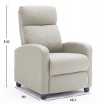 ΠΟΛΥΘΡΟΝΑ ΣΑΛΟΝΙΟΥ RELAX DROSEN HM3299.03 ΜΠΕΖ ΥΦΑΣΜΑ 68x80x93Υεκ