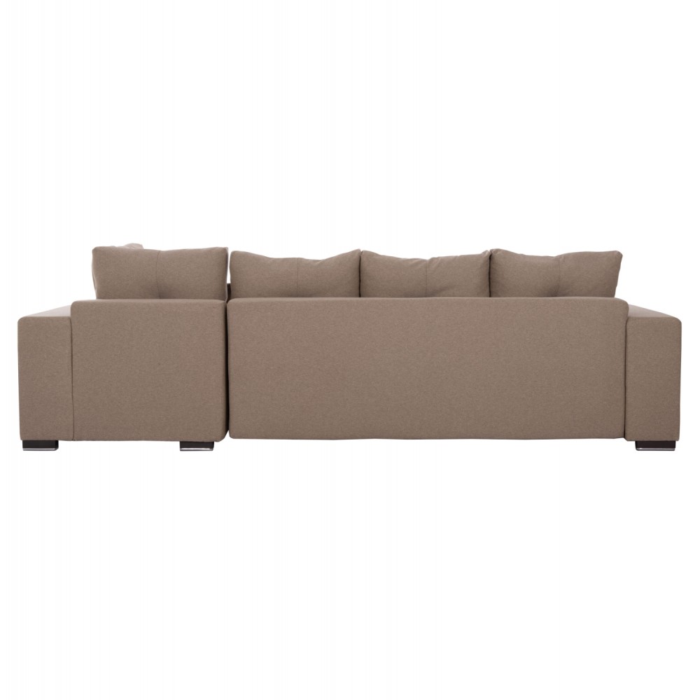 ΓΩΝΙΑΚΟΣ ΚΑΝΑΠΕΣ-ΚΡΕΒΑΤΙ ΜΕ ΑΠΟΘ.ΧΩΡΟ TRENDSTON HM3302.03R ΜΠΕΖ ΥΦΑΣΜΑ 298x177x95Υεκ