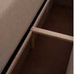 ΓΩΝΙΑΚΟΣ ΚΑΝΑΠΕΣ-ΚΡΕΒΑΤΙ ΜΕ ΑΠΟΘ.ΧΩΡΟ TRENDSTON HM3302.03R ΜΠΕΖ ΥΦΑΣΜΑ 298x177x95Υεκ