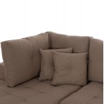 ΓΩΝΙΑΚΟΣ ΚΑΝΑΠΕΣ-ΚΡΕΒΑΤΙ ΜΕ ΑΠΟΘ.ΧΩΡΟ TRENDSTON HM3302.03L ΜΠΕΖ ΥΦΑΣΜΑ 298x177x95Υεκ