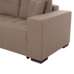 ΓΩΝΙΑΚΟΣ ΚΑΝΑΠΕΣ-ΚΡΕΒΑΤΙ ΜΕ ΑΠΟΘ.ΧΩΡΟ TRENDSTON HM3302.03L ΜΠΕΖ ΥΦΑΣΜΑ 298x177x95Υεκ