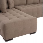 ΓΩΝΙΑΚΟΣ ΚΑΝΑΠΕΣ-ΚΡΕΒΑΤΙ ΜΕ ΑΠΟΘ.ΧΩΡΟ TRENDSTON HM3302.03L ΜΠΕΖ ΥΦΑΣΜΑ 298x177x95Υεκ
