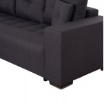 ΓΩΝΙΑΚΟΣ ΚΑΝΑΠΕΣ-ΚΡΕΒΑΤΙ ΜΕ ΑΠΟΘ.ΧΩΡΟ TRENDSTON HM3302.01L ΓΚΡΙ ΥΦΑΣΜΑ 298x177x95Υεκ