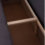 ΓΩΝΙΑΚΟΣ ΚΑΝΑΠΕΣ-ΚΡΕΒΑΤΙ ΜΕ ΑΠΟΘ.ΧΩΡΟ TRENDSTON HM3302.01L ΓΚΡΙ ΥΦΑΣΜΑ 298x177x95Υεκ